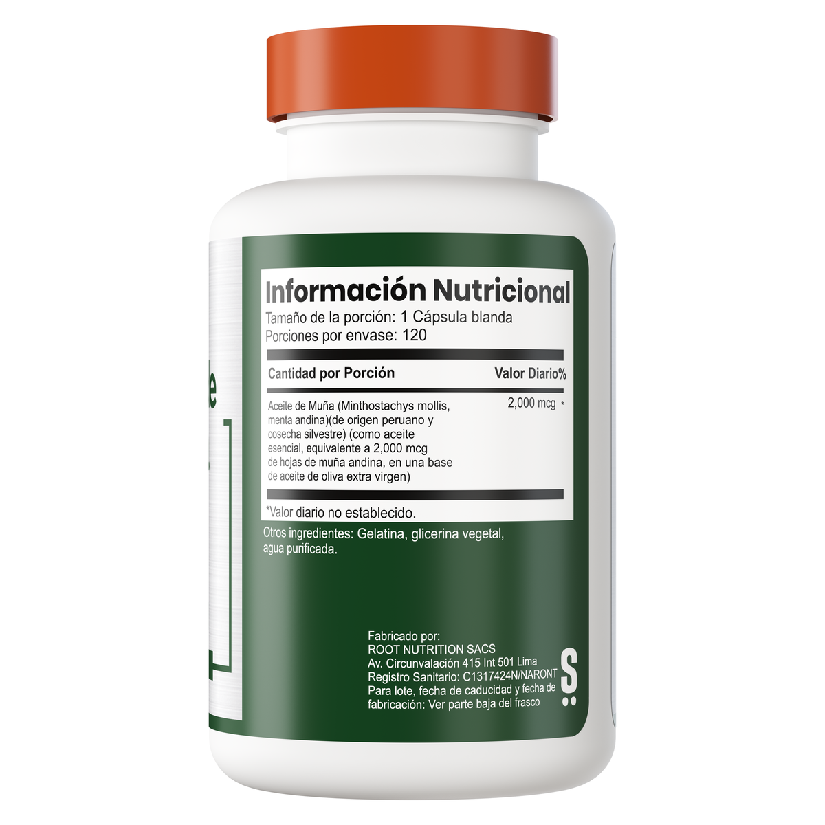 Aceite de Muña 120 capsulas ge