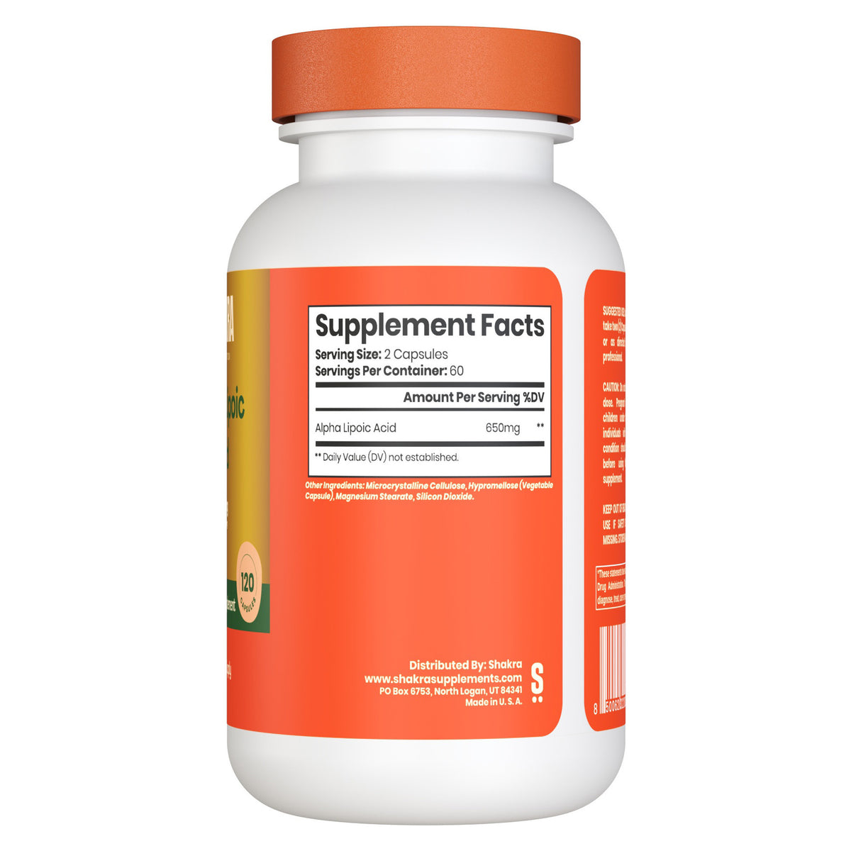 Acido Alfa Lipoico 120 Capsulas