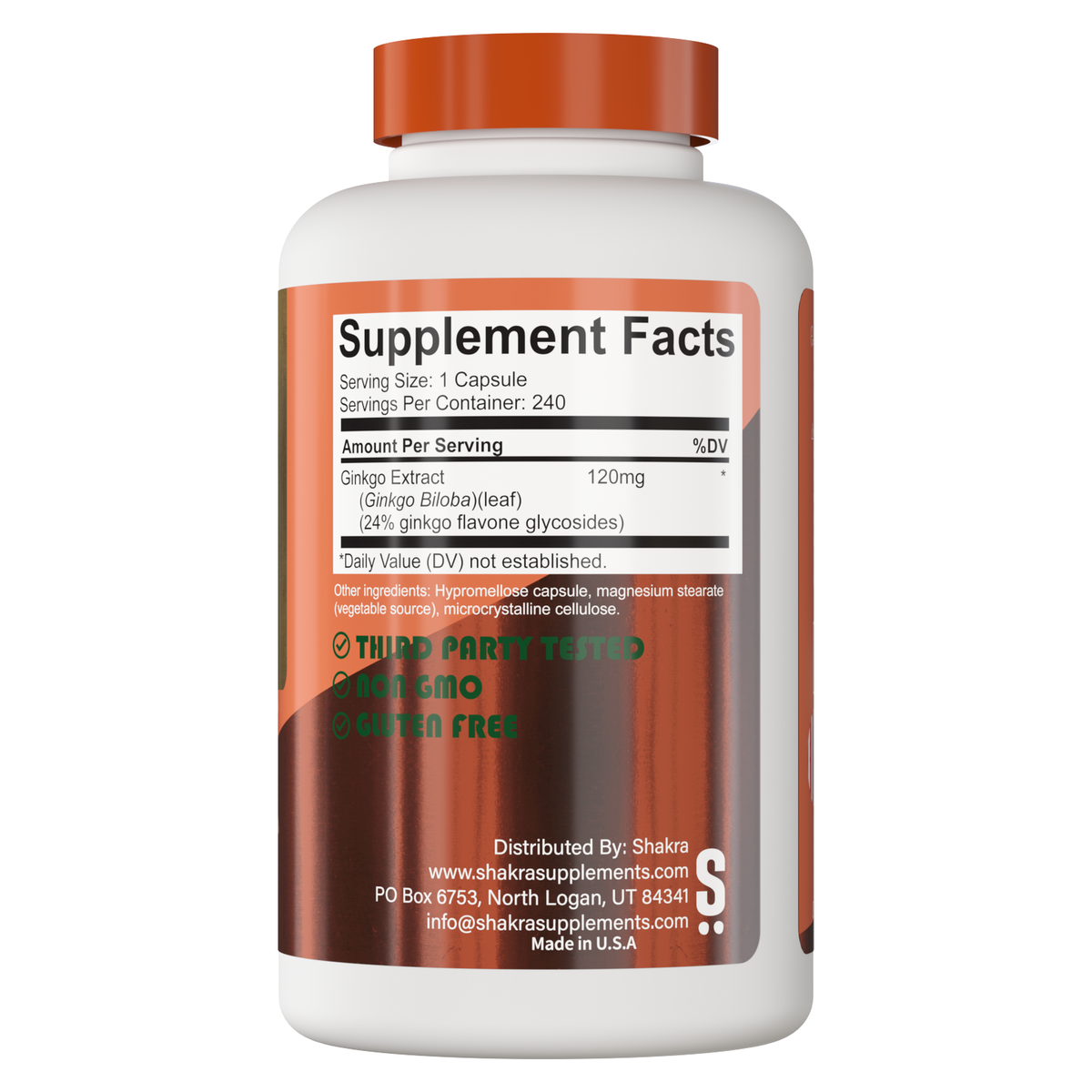 Ginkgo Biloba 120 mg 240 Capsulas