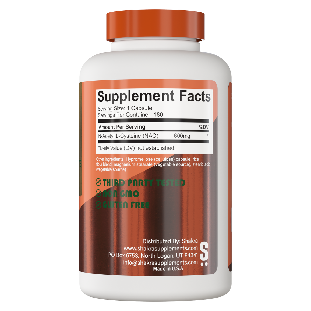 Nac N Acetil Cisteina 600mg 180 Capsulas
