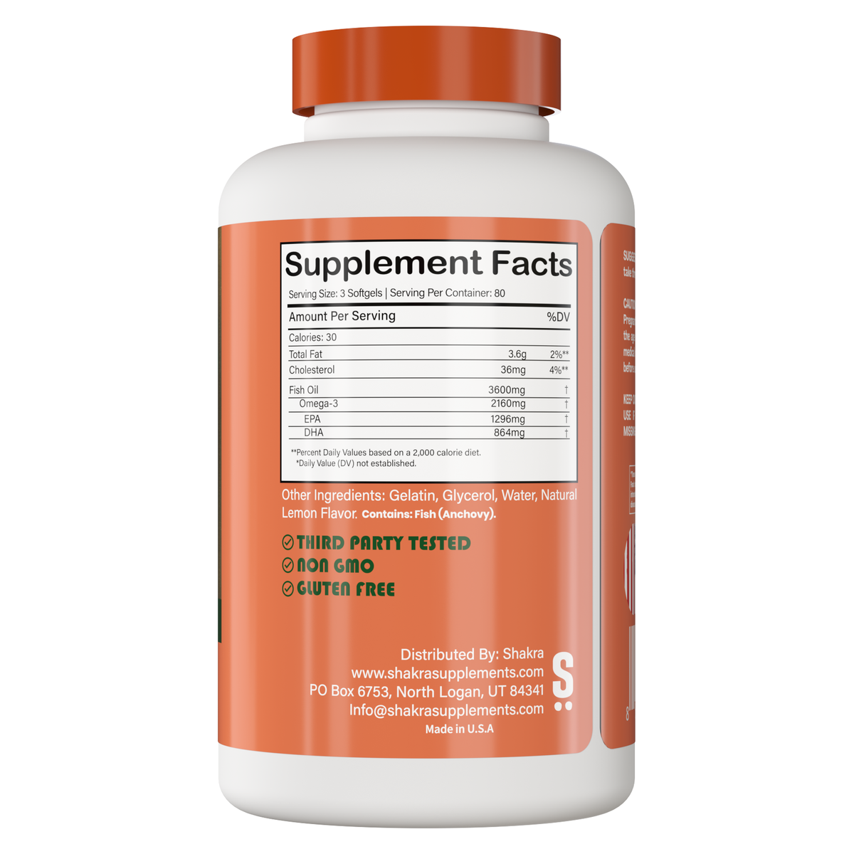 Fish Oil Omega 3 2160mg 240 Capsules
