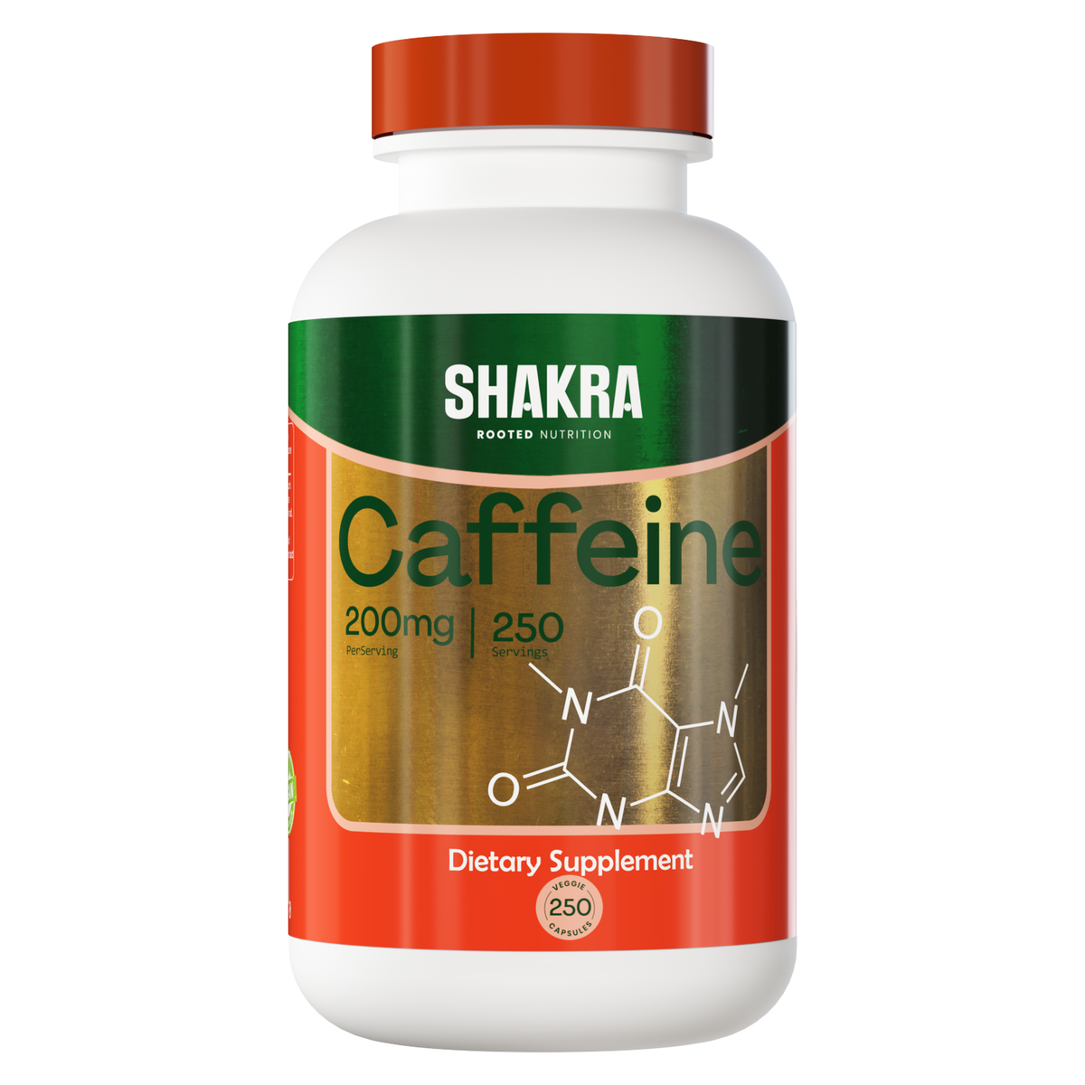 CAFFEINE CAFEINA 200 MG 250 CAPSULAS