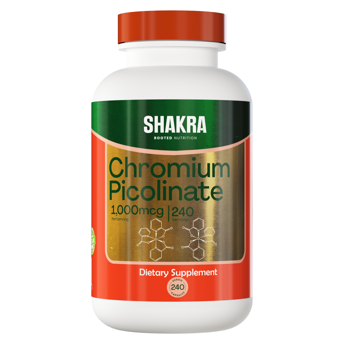 CHROMIUM PICOLINATE PICOLINATO DE CROMO  1000MCG 240 CAPSULAS